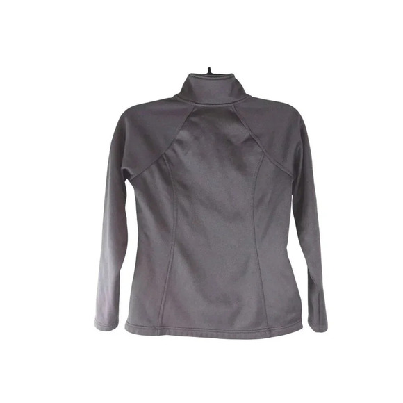 The North Face Womens Jacket Gray Fleece Full Zip Stretch Outdoor Size M - Picture 2 of 12